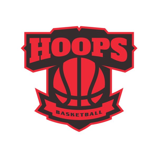 Hoops Basketball logo template  Vignette