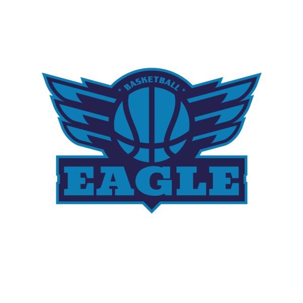 Eagle Basketball Logo Template Vignette
