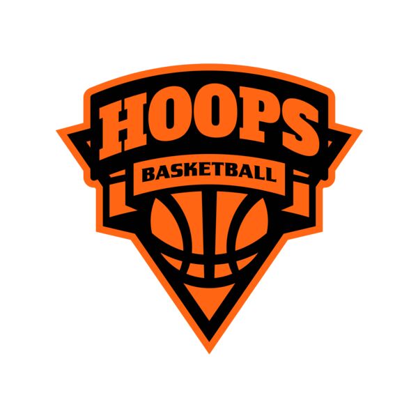 Hoops Basketball logo template 02 Vignette