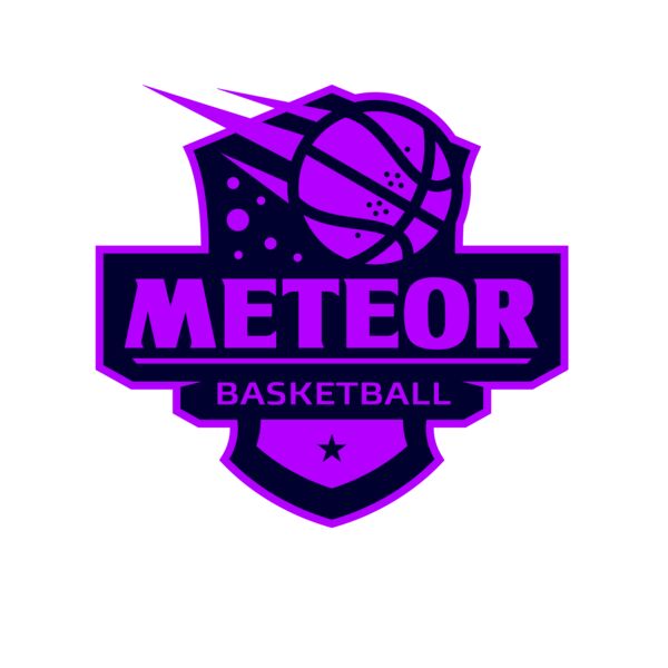 Meteor Basketball logo template Vignette