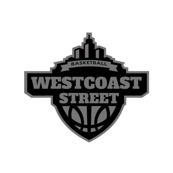 Westcoast Street Basketball League logo template Vignette