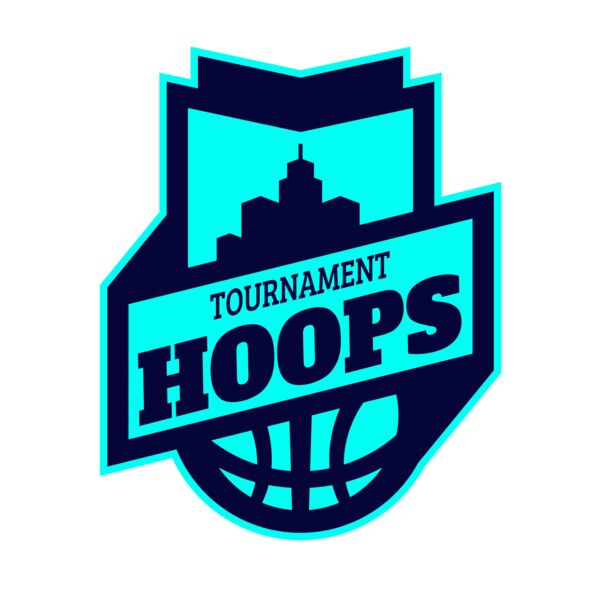 Hoops Tournament Basketball logo template Vignette