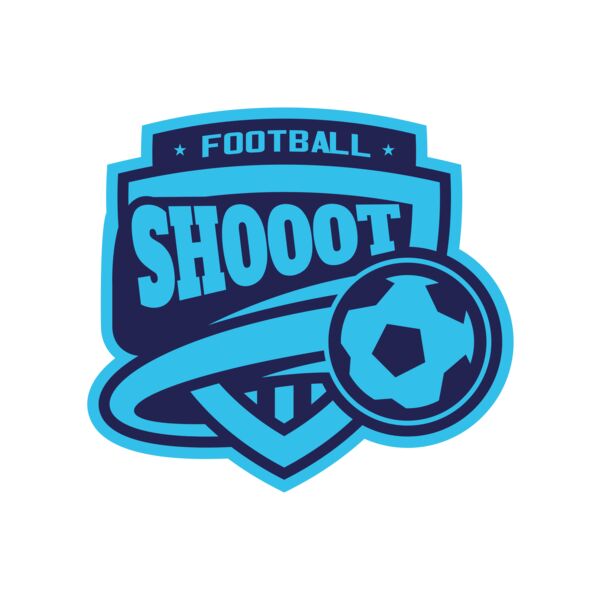 Shoot Football logo template Vignette
