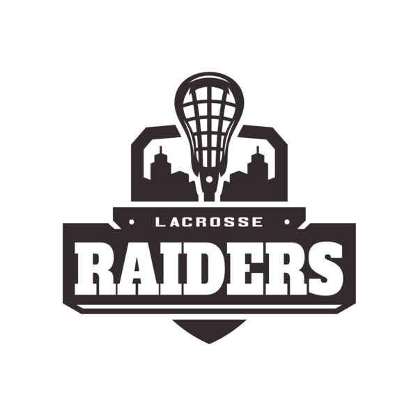 Raiders Lacrosse Logo Template Vignette