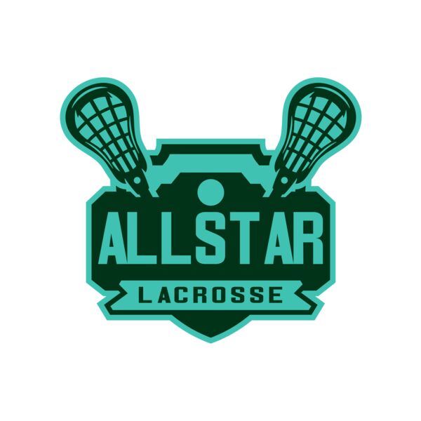 All stars Lacrosse Logo Template Vignette