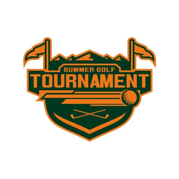 Tournament Summer golf logo template	02 Vignette