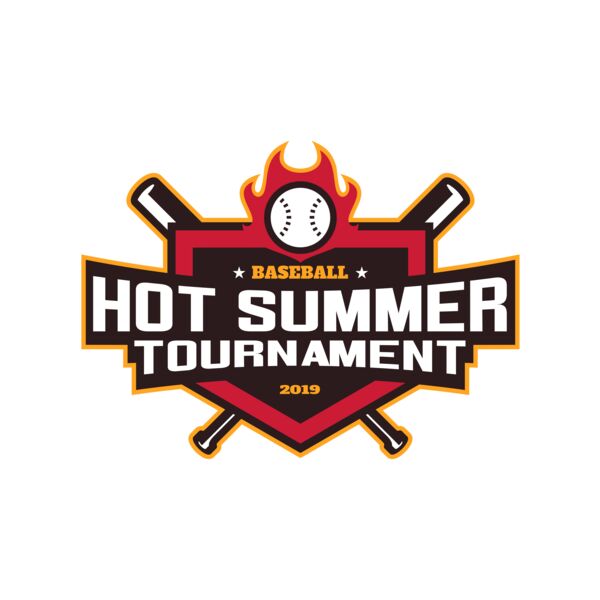 Hot Summer Tournament Baseball logo 01 Vignette