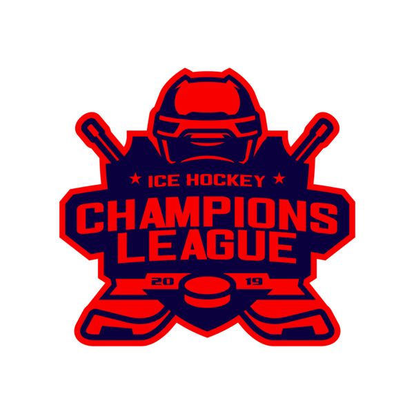 Champions League Ice Hockey logo template Vignette