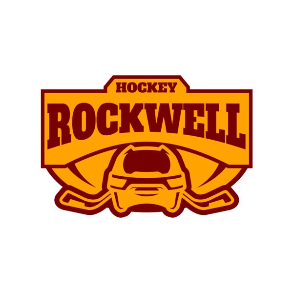Rockwell Hockey logo template 02 Vignette
