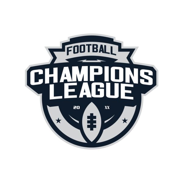 Champions League Football logo template Vignette