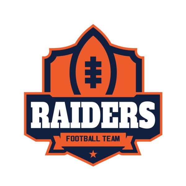 Raiders Football Team logo template Vignette