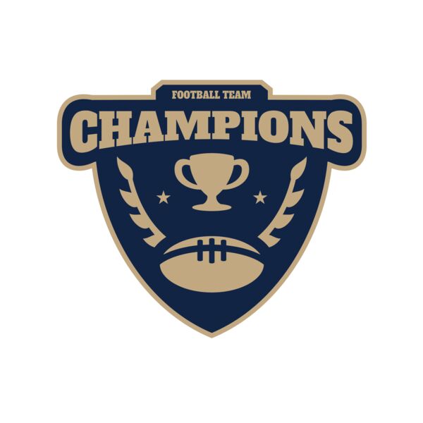 Champions Football Team logo template Vignette
