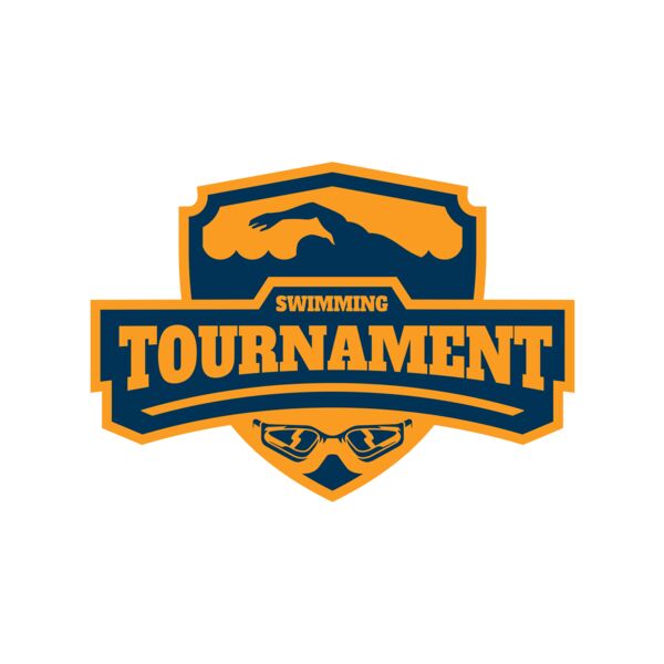 Swimming Tournament logo template 02 Vignette