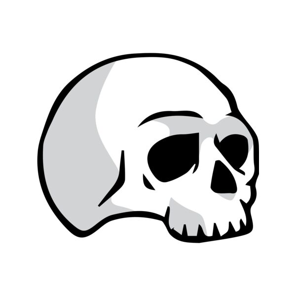 Elements Skull logo template 03 Vignette