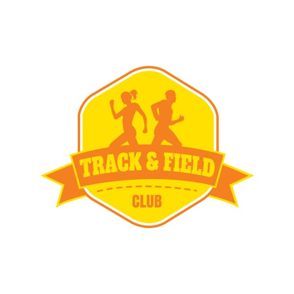 Track & Field Team Logo 05 Vignette