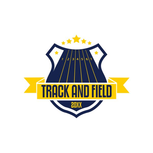 Track & Field Team Logo 06 Vignette