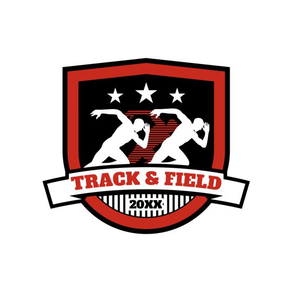 Track & Field Team Logo 08 Vignette