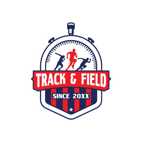Track & Field Team Logo 14 Vignette