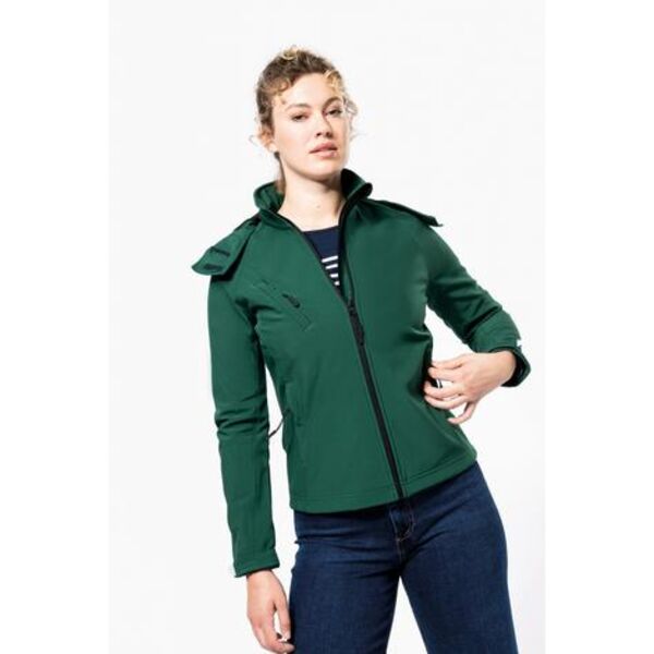 Veste softshell a capuche femme 3 couches Vignette