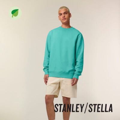 Sweat-shirt unisexe a col rond premium BIO Vignette