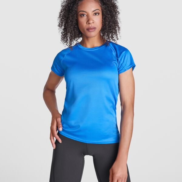 T-shirt technique manches courtes raglan pour femme Vignette