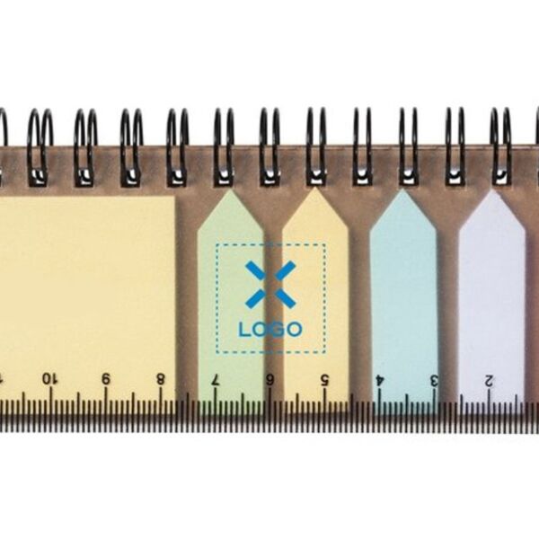 Carnet a spirale avec notes autocollantes Vignette