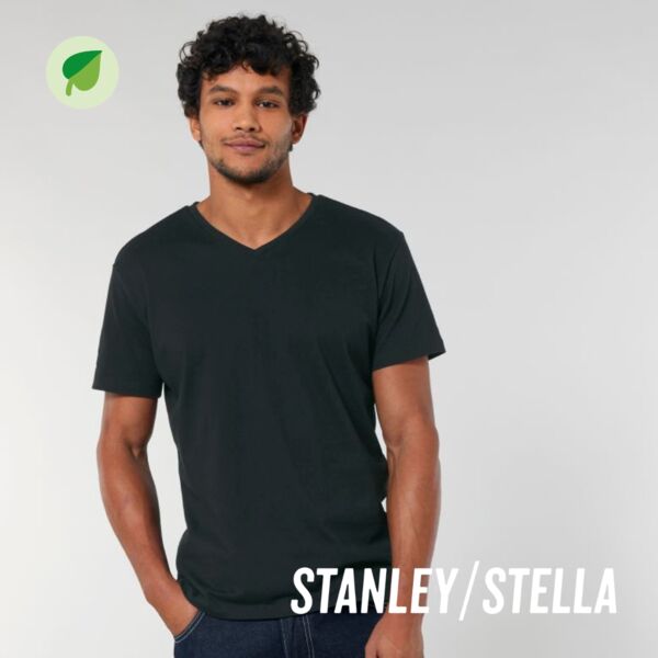 T-shirt col V homme BIO Vignette