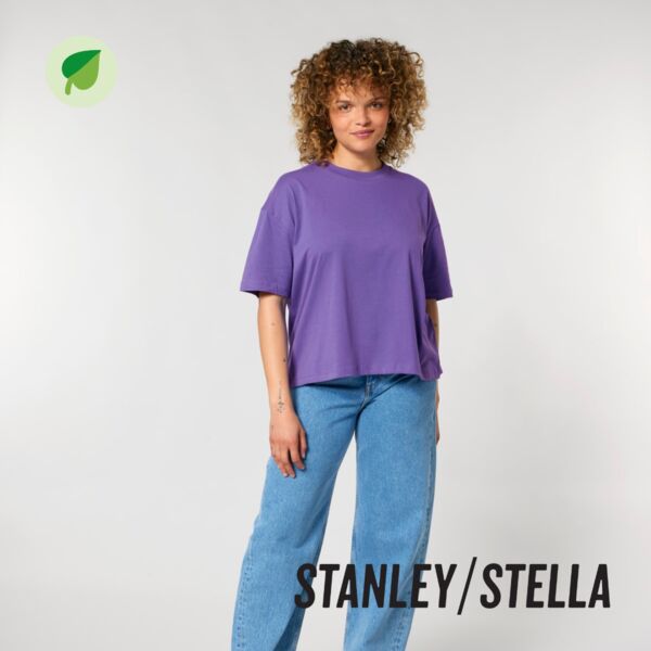 T-shirt boxy pour femme BIO Vignette