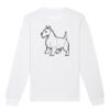  Sweat-shirt unisexe a col rond BIO Vignette