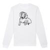  Sweat-shirt unisexe a col rond BIO Vignette