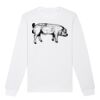  Sweat-shirt unisexe a col rond BIO Vignette