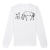  Sweat-shirt unisexe a col rond BIO Vignette