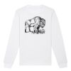  Sweat-shirt unisexe a col rond BIO Vignette