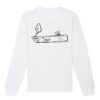  Sweat-shirt unisexe a col rond BIO Vignette