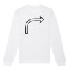  Sweat-shirt unisexe a col rond BIO Vignette