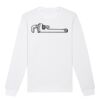  Sweat-shirt unisexe a col rond BIO Vignette