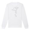  Sweat-shirt unisexe a col rond BIO Vignette