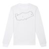  Sweat-shirt unisexe a col rond BIO Vignette