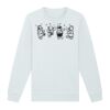 Sweat-shirt unisexe a col rond premium BIO Vignette