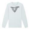 Sweat-shirt unisexe a col rond premium BIO Vignette