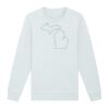 Sweat-shirt unisexe a col rond premium BIO Vignette